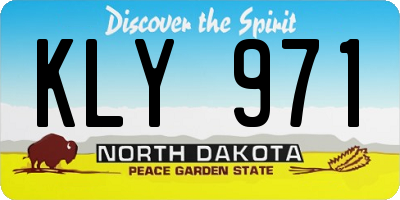 ND license plate KLY971