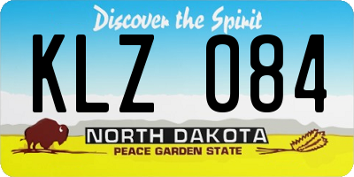 ND license plate KLZ084