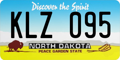 ND license plate KLZ095