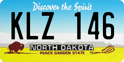 ND license plate KLZ146