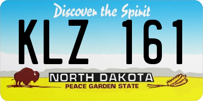 ND license plate KLZ161