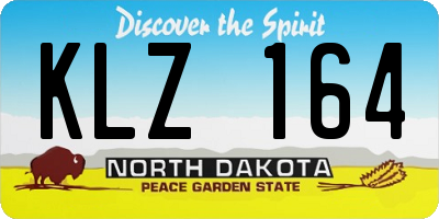 ND license plate KLZ164
