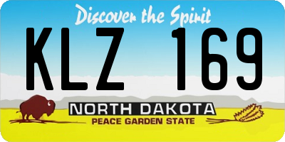 ND license plate KLZ169