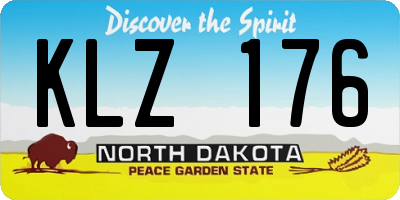 ND license plate KLZ176