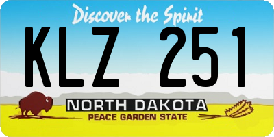 ND license plate KLZ251