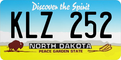 ND license plate KLZ252