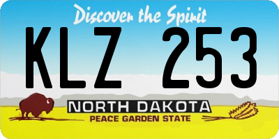 ND license plate KLZ253