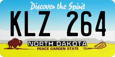 ND license plate KLZ264