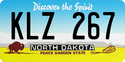 ND license plate KLZ267