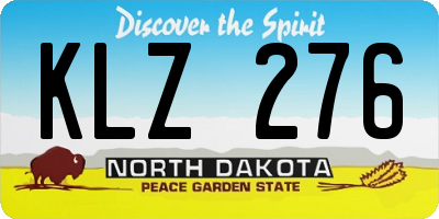 ND license plate KLZ276