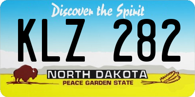 ND license plate KLZ282