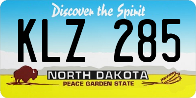 ND license plate KLZ285