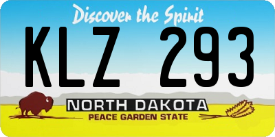 ND license plate KLZ293