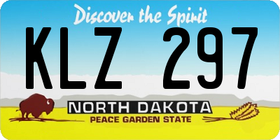ND license plate KLZ297