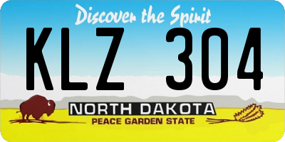 ND license plate KLZ304