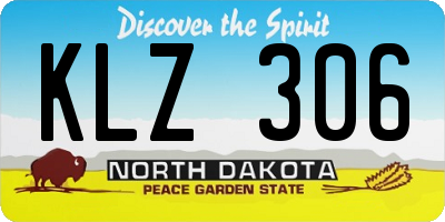 ND license plate KLZ306