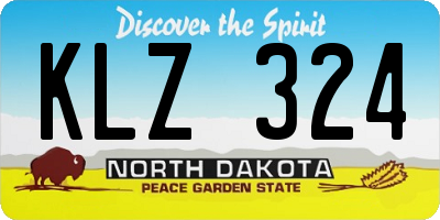 ND license plate KLZ324