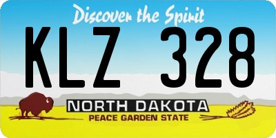 ND license plate KLZ328