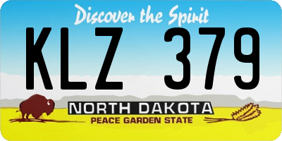 ND license plate KLZ379
