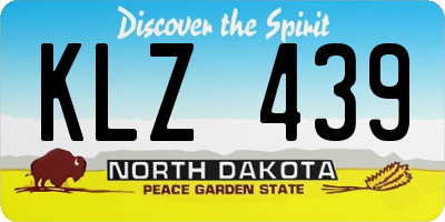ND license plate KLZ439