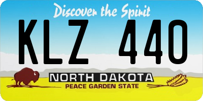 ND license plate KLZ440