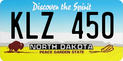 ND license plate KLZ450