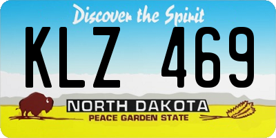 ND license plate KLZ469