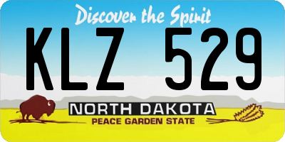 ND license plate KLZ529
