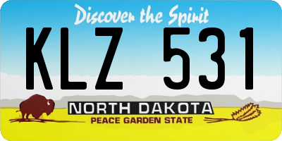 ND license plate KLZ531