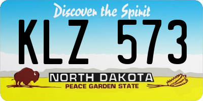 ND license plate KLZ573