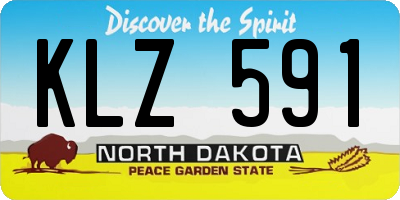 ND license plate KLZ591