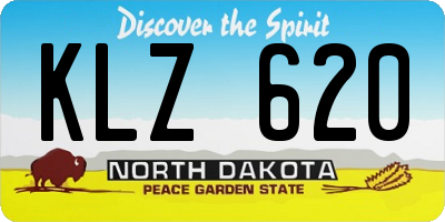 ND license plate KLZ620