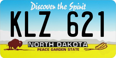 ND license plate KLZ621