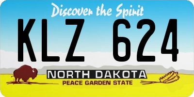 ND license plate KLZ624