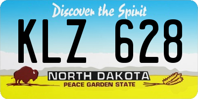 ND license plate KLZ628