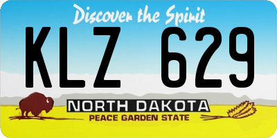 ND license plate KLZ629