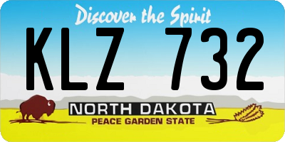 ND license plate KLZ732