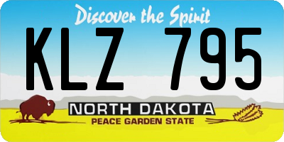 ND license plate KLZ795