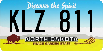 ND license plate KLZ811
