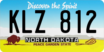ND license plate KLZ812