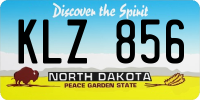 ND license plate KLZ856
