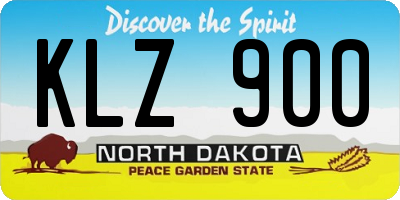 ND license plate KLZ900