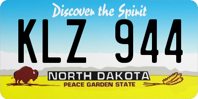 ND license plate KLZ944