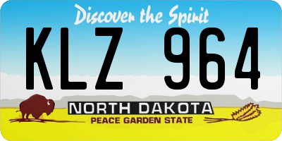 ND license plate KLZ964