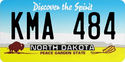 ND license plate KMA484