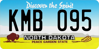 ND license plate KMB095