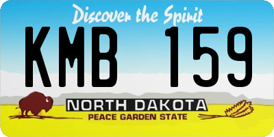 ND license plate KMB159