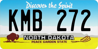 ND license plate KMB272