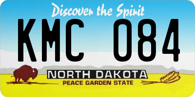 ND license plate KMC084