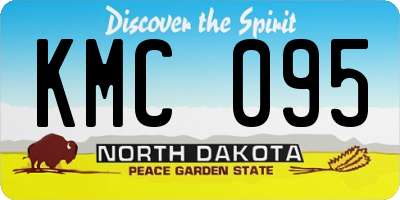ND license plate KMC095